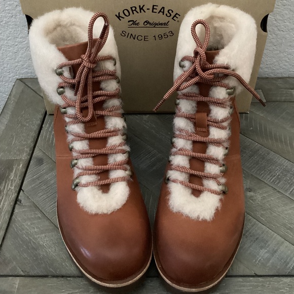 Kork-Ease® Winslet Genuine Shearling Trim Bootie (Women) 8.5M - Picture 1 of 12